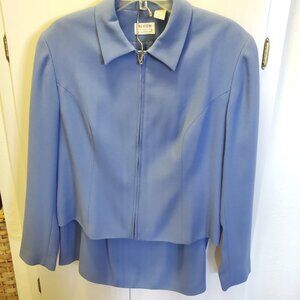 Nordstrom Preview Cornflower Bue Skirt Suit Size 16